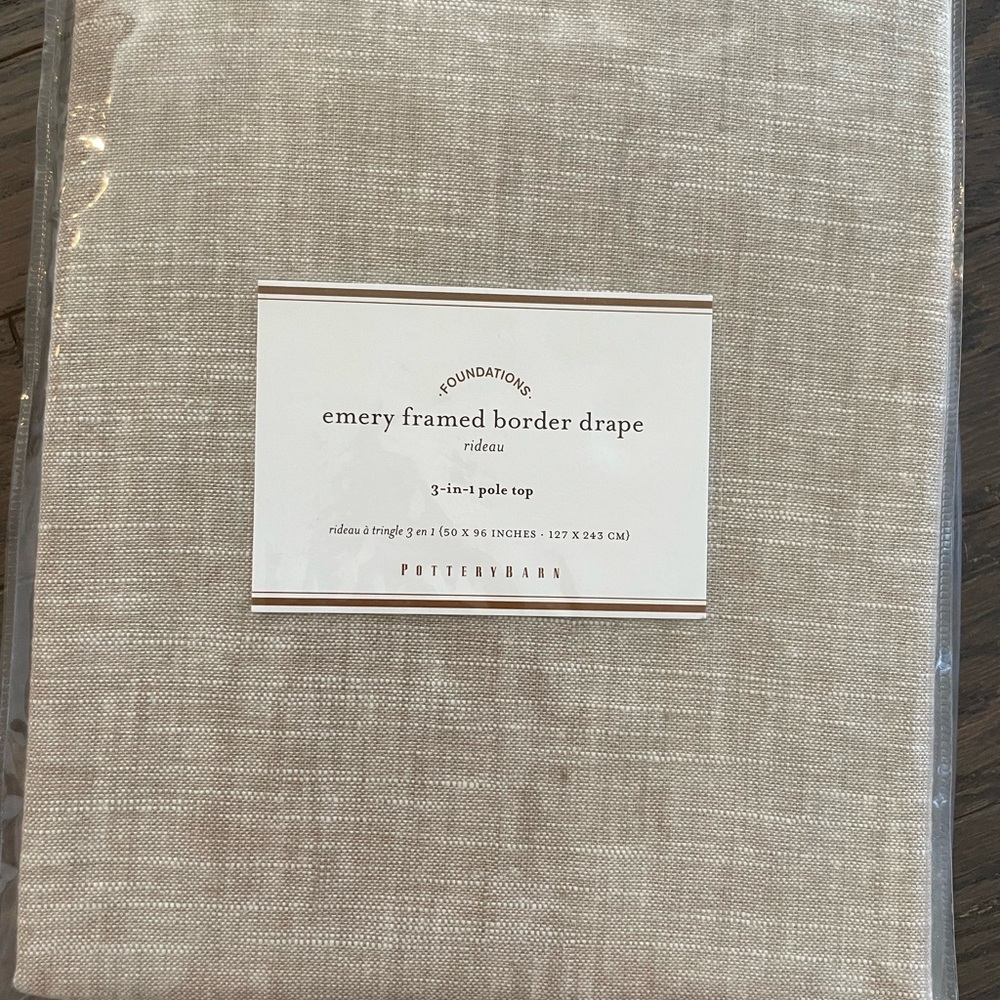 NWOT Potter Barn Emery Curtains - Picture 2 of 5